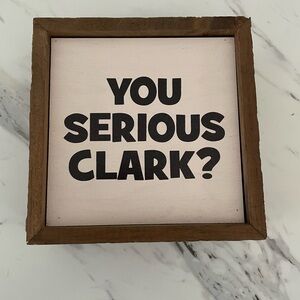 Christmas Brown and White Wall Decor Sign